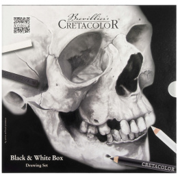 Black & White Box Tegnesett 25 stk i gruppen Kunstnermateriell / Kritt og blyanter / Grafitt og blyant hos Pen Store (130583)