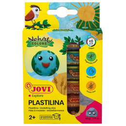Plastilina Modelleire 6 stk Nature 15 g i gruppen Kids / Barnehåndverk og maling / Skap med leire hos Pen Store (130620)