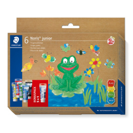 Noris Junior Fingermaling 6x75 ml i gruppen Kids / Barnehåndverk og maling / Maling for barn / Fingermaling hos Pen Store (130641)