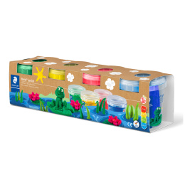 Noris Modelleringsler Basic 4 x 130 g i gruppen Kids / Barnehåndverk og maling / Leire for barn / Modellermasse for barn hos Pen Store (130642)