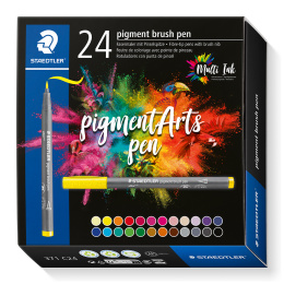 Pigment Arts Brush Pen 24-sett i gruppen Penner / Kunstnerpenner / Penselpenner hos Pen Store (130648)