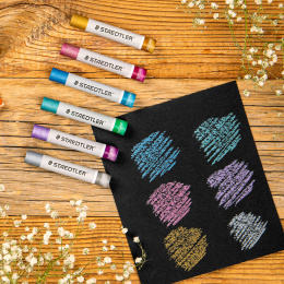 Oljepastell Metallic 6-sett i gruppen Kunstnermateriell / Kritt og blyanter / Pastellkritt hos Pen Store (130651)