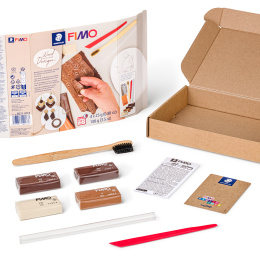FIMO Soft kit Wood Effect i gruppen Hobby & Kreativitet / Skape / Modelleire hos Pen Store (130655)