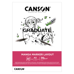 Graduate Manga Marker Layout Pad A3 70 g i gruppen  Papir & Blokk / Artistblokk / Markerblokk hos Pen Store (130659)