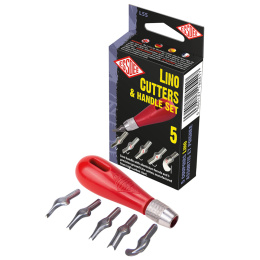 Linoleumskuttere 5 stk i gruppen Hobby & Kreativitet / Teknikker / Linoleumstrykk hos Pen Store (130665)