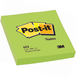 Post-it 76x76 Neongrønn i gruppen  Papir & Blokk / Skrive og ta notater / Post-it og notisblokker hos Pen Store (130678)