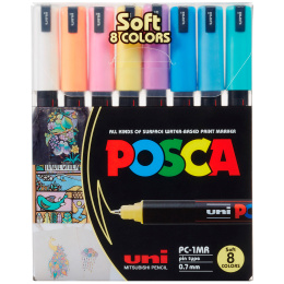 PC-1MR Soft Colours 8-sett i gruppen Penner / Kunstnerpenner / Akrylmarkers hos Pen Store (130696)