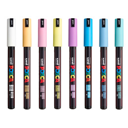 PC-1MR Soft Colours 8-sett i gruppen Penner / Kunstnerpenner / Akrylmarkers hos Pen Store (130696)