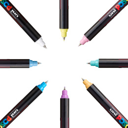 PC-1MR Soft Colours 8-sett i gruppen Penner / Kunstnerpenner / Akrylmarkers hos Pen Store (130696)