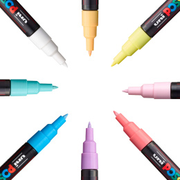 PC-1M Soft Colours 8-sett i gruppen Penner / Kunstnerpenner / Akrylmarkers hos Pen Store (130697)