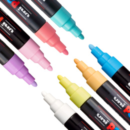 PC-5M Soft Colours 8-sett i gruppen Penner / Kunstnerpenner / Akrylmarkers hos Pen Store (130699)