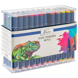 Dual Markers 48-sett i gruppen Penner / Kunstnerpenner / Illustrasjonmarkers hos Pen Store (130720)