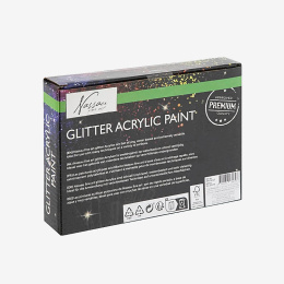 Akryl 75ml Glitter 6-set i gruppen Kunstnermateriell / Kunstnerfarge / Akrylmaling hos Pen Store (130725)