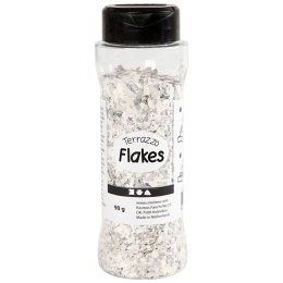 Terrazzo Flakes 90g Lys grå i gruppen Hobby & Kreativitet / Skape / Håndverk og DIY hos Pen Store (130773)