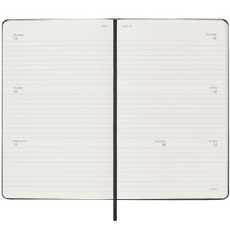 Kalender 18M Weekly Hard Cover Horisontell Pocket Black i gruppen  Papir & Blokk / Kalendere / 18 md kalendere hos Pen Store (130885)