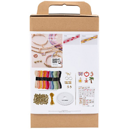 Kumihimo DIY-kit Vennskapsarmbånd i gruppen Hobby & Kreativitet / Skape / Hjemmelagede smykker hos Pen Store (131106)