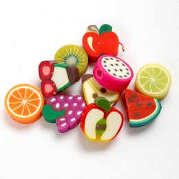 Figurperler 60-packe Frukt i gruppen Hobby & Kreativitet / Skape / Hjemmelagede smykker hos Pen Store (131110)