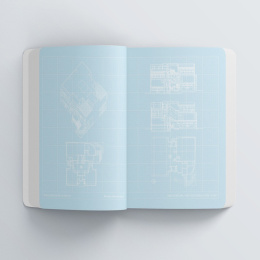 Blueprint Notebook: Architectural Masterpieces i gruppen  Papir & Blokk / Skrive og ta notater / Notatbøker hos Pen Store (131111)