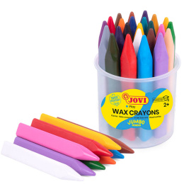 Wax Fargestifter Jumbo Easy Grip 24-set (2 år+) i gruppen Kids / Barnepenner / Kritt for barn hos Pen Store (131118)
