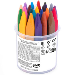 Wax Fargestifter Jumbo Easy Grip 24-set (2 år+) i gruppen Kids / Barnepenner / Kritt for barn hos Pen Store (131118)