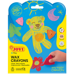 Bjørneformet wax fargestifter 8-set (2 år+) i gruppen Kids / Barnepenner / Kritt for barn hos Pen Store (131121)