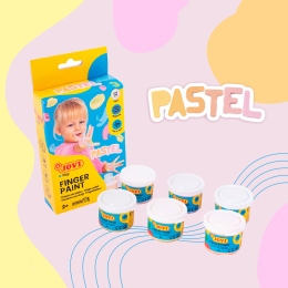 Fingermaling 6x35 ml Pastellfarger (2 år+) i gruppen Kids / Barnehåndverk og maling / Maling for barn / Fingermaling hos Pen Store (131126)