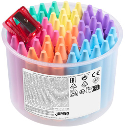 Wax Fargestifter Jumbo Pastellfarger 60-set (4 år+) i gruppen Kids / Barnepenner / Kritt for barn hos Pen Store (131137)