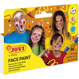 Fargestifter for ansiktet 10-pakning i gruppen Kids / Barnehåndverk og maling / Ansiktsmaling hos Pen Store (131273)