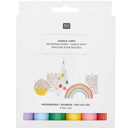 Candle Liner Stearinlysfarger 30ml x 6 i gruppen Hobby & Kreativitet / Farger / Hobbymaling hos Pen Store (131517)