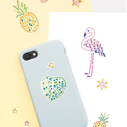 Diamant Stickers Flamingo 1 Ark i gruppen Kids / Kul og læring / Stickers hos Pen Store (131551)