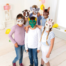 Barnemaske Dyr 6-pakke i gruppen Kids / Høytider / sesong for barn / Barnebursdag hos Pen Store (131574)