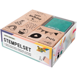 Stempelsett Gratulerer med dagen 9-pakke i gruppen Hobby & Kreativitet / Hobbytilbehør / Stempler hos Pen Store (131612)