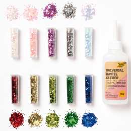 Bio Glitter Flakes 10-pakke i gruppen Kids / Kul og læring / Glitter og paljetter  hos Pen Store (131641)