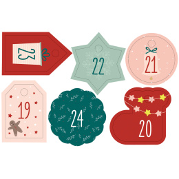 Adventskalender Juteposer 24-pakning i gruppen Hobby & Kreativitet / Skape / Håndverk og DIY hos Pen Store (131642)