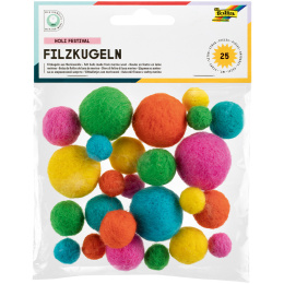 Filtkuler Pholi Festival 25-pakke i gruppen Kids / Kul og læring / Hobbyartikler for barn / Filtkuler og pomponger hos Pen Store (131669)