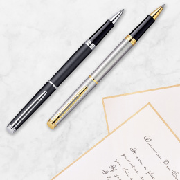 Hémisphère Steel/Gold Rollerball i gruppen Penner / Fine Writing / Gavepenner hos Pen Store (132003)