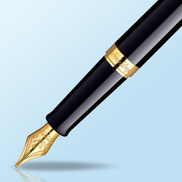 Hémisphère Black/Gold Fyllepenn  i gruppen Penner / Fine Writing / Fyllepenner hos Pen Store (132009_r)