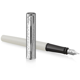 Allure Deluxe Metal & White Fyllepenn Fine i gruppen Penner / Fine Writing / Fyllepenner hos Pen Store (132015)