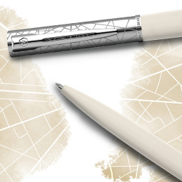 Allure Deluxe Metal & White Kulepenn i gruppen Penner / Fine Writing / Kulepenner hos Pen Store (132018)