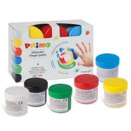 Fingerfarge 50g 6-sett i gruppen Kids / Barnehåndverk og maling / Fingermaling hos Pen Store (132080)