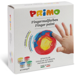 Fingerfarge Basic-sett 4x100g i gruppen Kids / Barnehåndverk og maling / Fingermaling hos Pen Store (132086)