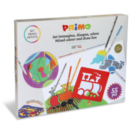 Malingsboks Mixed colour & draw 55-set i gruppen Kids / Kul og læring / Hobbykasser hos Pen Store (132107)