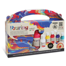Pouring-kit Akryl 5x100ml i gruppen Hobby & Kreativitet / Farger / Hobbymaling hos Pen Store (132196)