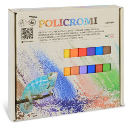 Policromi Pastellkritt Soft 24-sett i gruppen Kunstnermateriell / Kritt og blyanter / Pastellkritt hos Pen Store (132227)