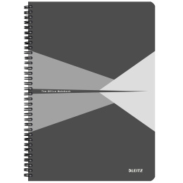 Notesbog Spiral Linjert A4 grå i gruppen  Papir & Blokk / Skrive og ta notater / Skriveblokker og hefter hos Pen Store (132249)