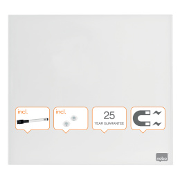 Glassplate Nobo 30x30 cm Hvit i gruppen Penner / Merking og kontor / Whiteboard tusjer hos Pen Store (132255)