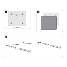 Glassplate Nobo 30x30 cm Hvit i gruppen Penner / Merking og kontor / Whiteboard tusjer hos Pen Store (132255)