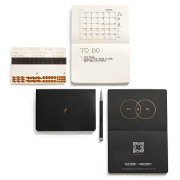 Bullet Journal Pocket 3-pack Black i gruppen  Papir & Blokk / Skrive og ta notater / Skriveblokker og hefter hos Pen Store (132551)