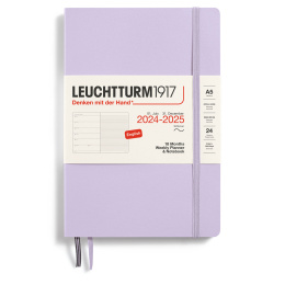 Kalender 18M Weekly Planner & Notebook Soft Cover A5 Lilac i gruppen  Papir & Blokk / Kalendere / 18 md kalendere hos Pen Store (132571)