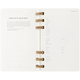 Spiral Planner 12M Soft Cover Large Black  i gruppen  Papir & Blokk / Kalendere / 12 md kalendere hos Pen Store (132587)